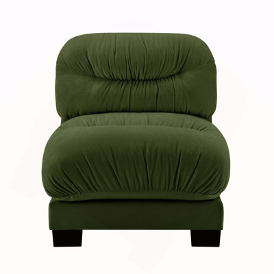 Flora Armless Sofa Chenille- Green