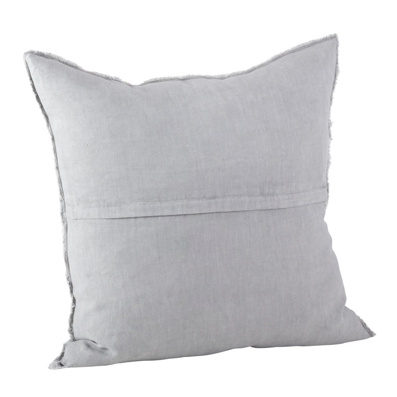 Filia Linen Throw Pillow, Gray