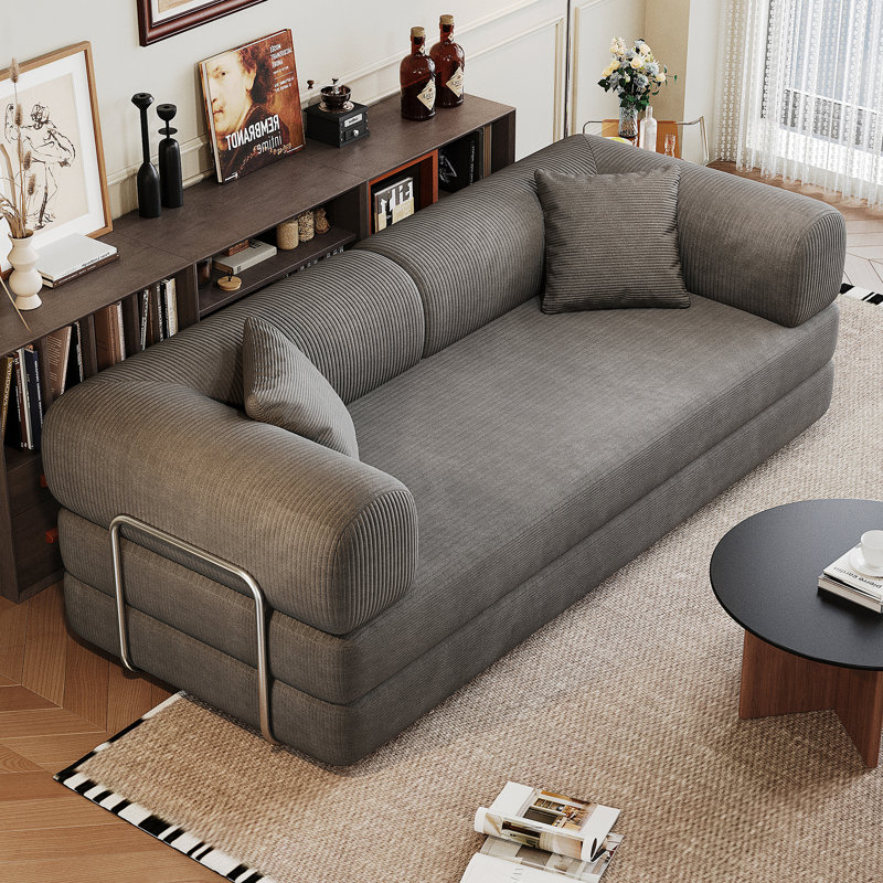 Canapé à compression 78,8 po, Gris