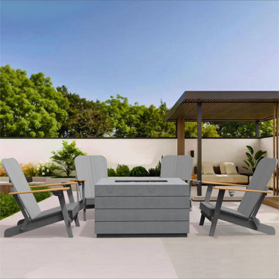 Breianna Wood Outdoor Adirondack Chair