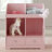 Sandbach Kids 4-Cube Pink Storage Cubby Organizer for Bedroom/Playroom