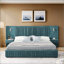 Structure de lit tapissier grand avec tissu chenille-1335209928-1335209932