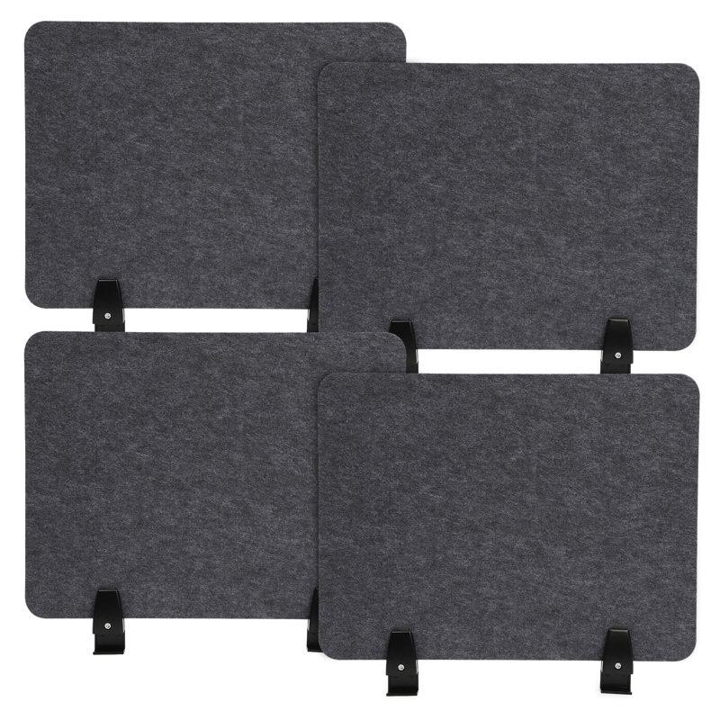 Cloison de bureau en polyester, Gris anthracite