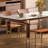 White rectangle sintered stone dining table-424833881