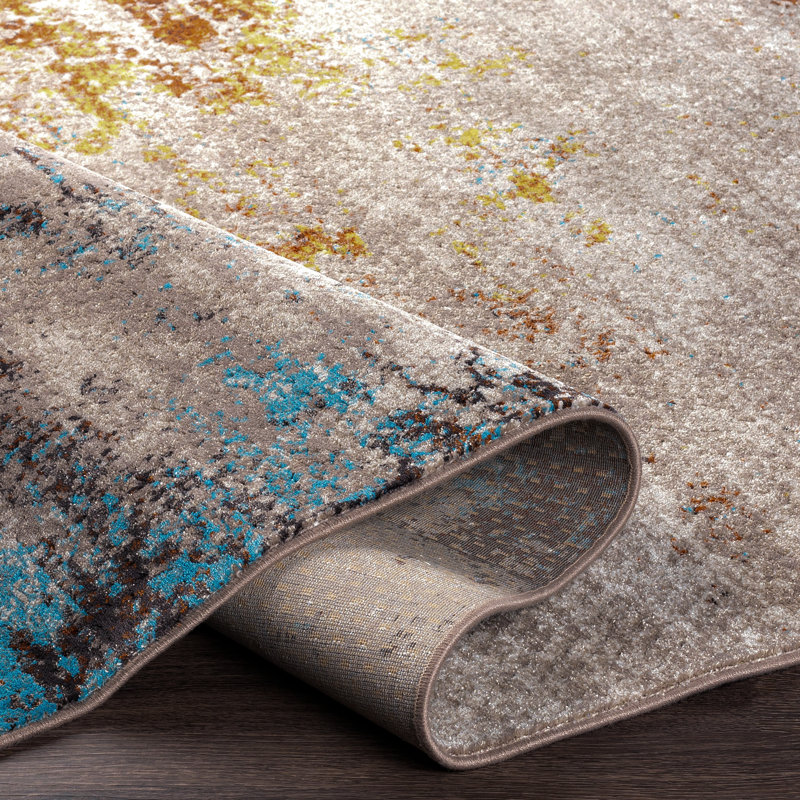 Aleisha Abstract Indoor Rug, Rectangle 5'3" x 7'7"