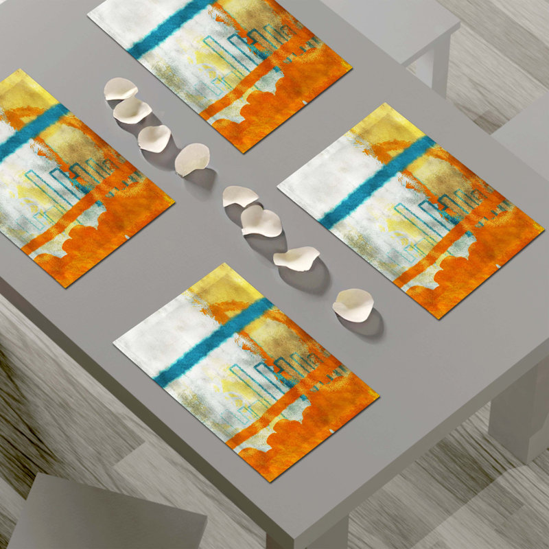 Napperon abstrait en polyester