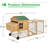 Datavian 27.39 ft² Chicken Coop with Roosting Bar