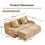 Canapé doux en tissu pelucheux sans os-89310257