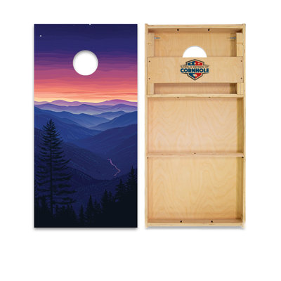 Great Smoky Mountains National Park 2x4 Cornhole Board Set | Includes (2) Boards (8) Bags & Optional Accessories