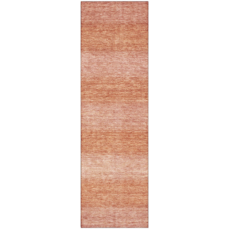 Premium Machine Washable Lubbers AMF1733 Stripe Rug, Runner 2'3" x 7'6"