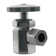 Round Handle Angle Stop Shut Off Valve, 1/2" IPS Inlet with 3/8" Compression Outlet