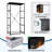 4 Drawer Dresser for Bedroom, Narrow Chest of Drawers, Wooden Top and Study Iron Frame 18"x37.5"-(WxH)
