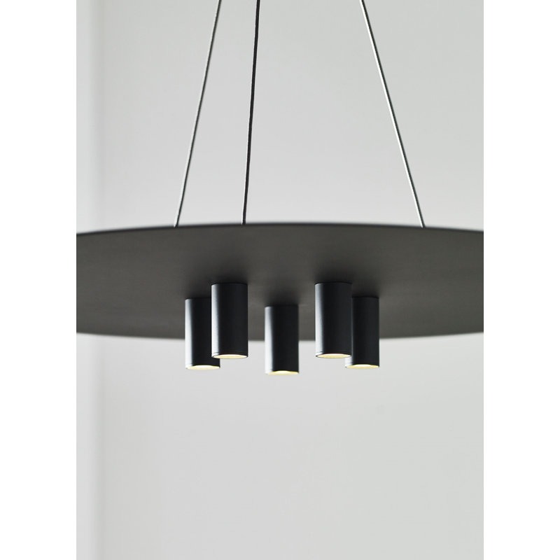 Ponte 5 - Light LED Pendant, Nightshade Black