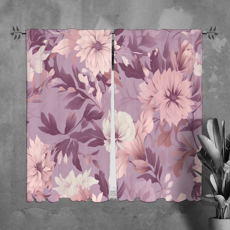 Hisashi Room Darkening Curtain Pair, 20" W x 82" L