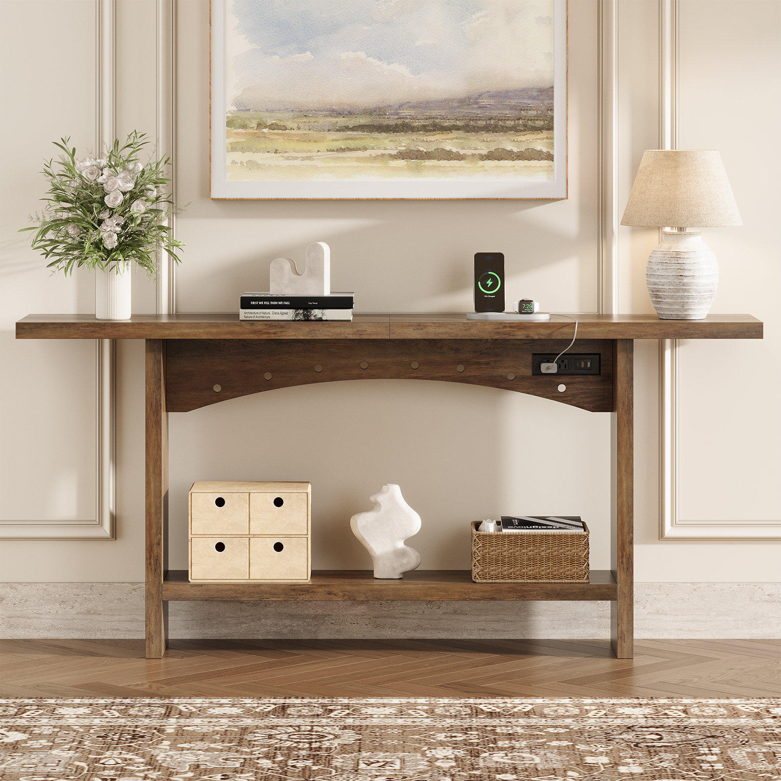 Table With Built In Outlet Ophelia & Co. Console Tables with Built-in Fast Outlets - Wayfair Canada