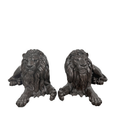 Lion Bronze Garden Statue