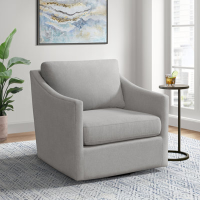 Chaise pivotante Toms en gris clair Freya