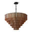  Lustre moderne en verre ambré à 18 lumières Avicia-2100772625