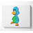 Sad Duck White - Wrapped Canvas Print-1718799082