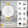 3.19'' 27003000350040005000K Selectable Colour Temperature Dimmable Air-Tight IC Rated LED Canless Recessed Lighting Kit