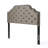 Black Velvet Queen Size Headboard - Solid Wood Frame & Metal Legs, Adjustable Height With Nailhead Trim-1019472743-1019472739