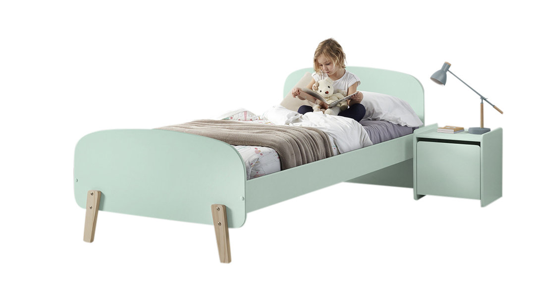 Bett Kiddy mit Lattenrost und Nachtkonsole, 90 x 200 cm