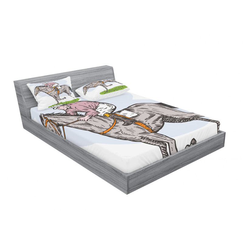 Microfiber Sheet Set, Queen Sheet Set with Fitted Sheet