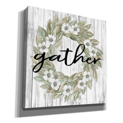 «Gather Wreath» par Cindy Jacobs, art mural sur toile