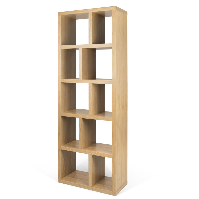 Bibliothèque cubes Stetson, Chêne, (5 tablettes) H 78 po x l 28 po x P 13 po