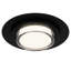 Plafonnier DEL carré noir intégré de 40,6 cm (16 po), haute luminosité (13 000 lumens à 25 W), 3 températures de couleur sélectionnables (3 000 K, 4 000 K et 5 000 K), intensité variable, diffuseur en acrylique gravé pour une diffusion uniforme de la lumière.