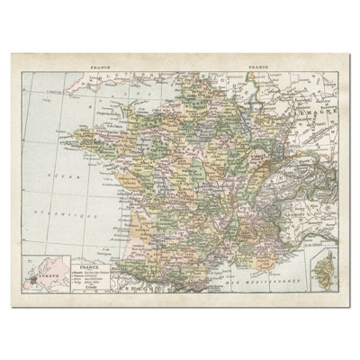 « paris france map », impression