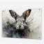 Minimalisme lapin énergique - lapin acrylique, art mural-648964726