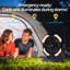 16000mAh Rechargeable Camping Misting Fan, 250ml Water Tank,4 Speed, Remote Control, Timer, 4 LED Brightness-113961412