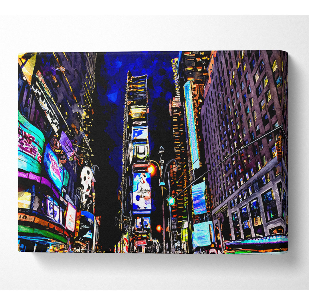 Kunstdruck Times Square NYC Nächte