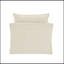 Chaise en lin beige avec 2 coussins