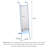 Nordic Color Steel-Edge Integrated Full-Length Mirror With Storage Function
