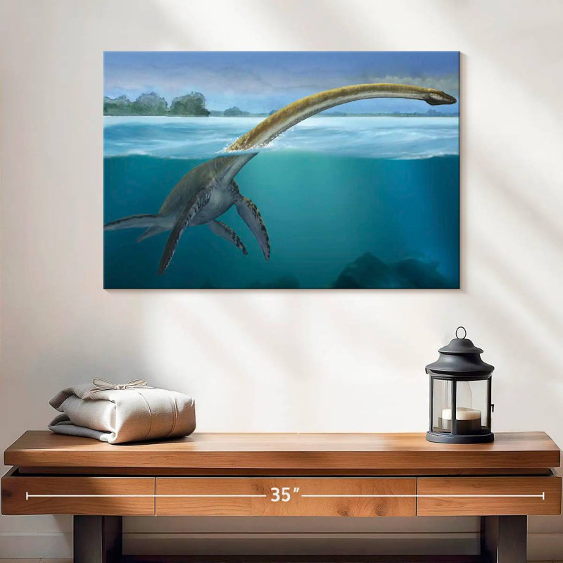 Brampt Elasmosaurus, 16" H x 24" W
