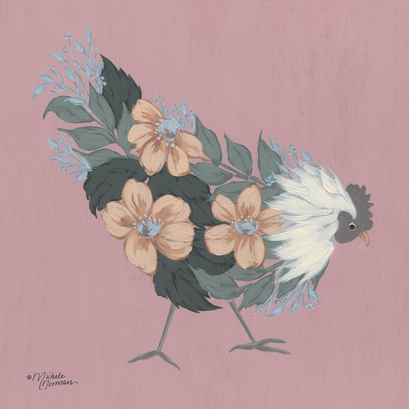 " Rosie ", Wrapped Canvas, 12" H x 12" W, No