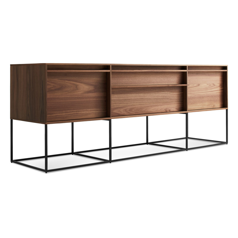 Rule 74'' W Console Table, Walnut