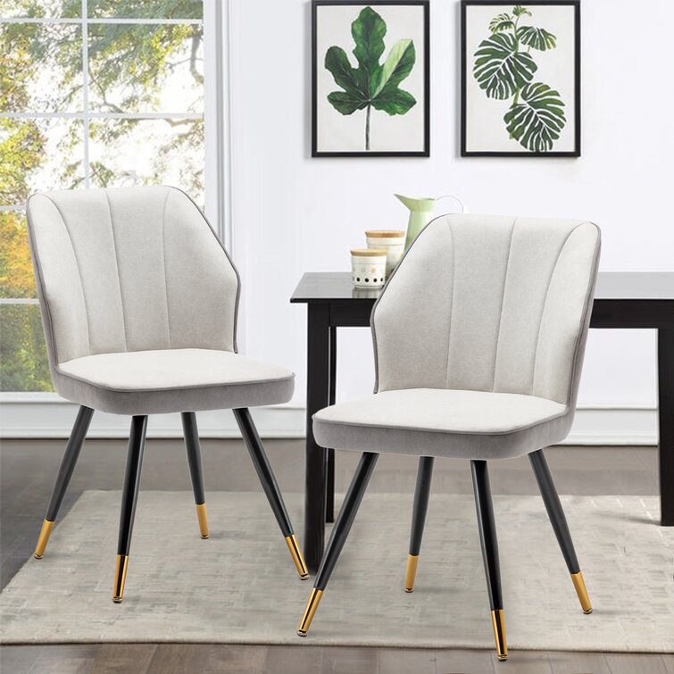 Upholstered Wingback Dining Chair Set Of 2