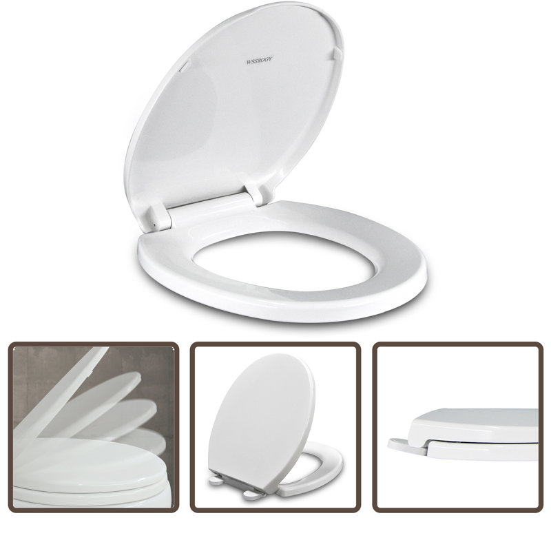 Siège de toilette rond et couvercle