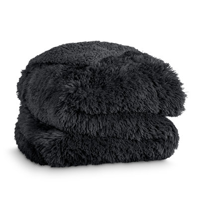 Shaggy Faux Fur Sherpa Blanket
