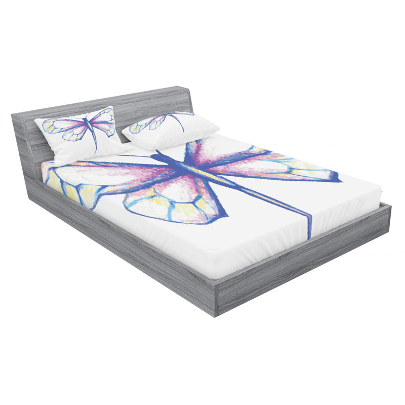 Microfiber Sheet Set, Queen Sheet Set + Fitted Sheet + 2 Pillowcases
