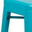Tabouret à hauteur de comptoir 24 po intérieur / extérieur en métal avec siège carré-1292562119-1214741155-1214741087