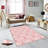 Stylish Woven Carpet, 5.6 x 7.5 Feet, 100% Polyester, 0.3 in Pile Height | Antibacterial, Non-Slip PVC Felt Dot Underside, Machine Washable | 3D Digital Printing, Durable & Easy to Maintain - Perfect for Any Room-1471610755