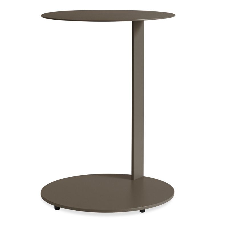 Note End Table, Dark Olive, 21.8" H x 16" W x 16" D