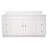 Concord 61 Inch Bathroom Vanity with Cultured Marble Top, Assembled, White