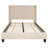Aluino Tufted Upholstered Platform Bed w/ Accent Nail Trimmed Extended Sides-678480902-678480899
