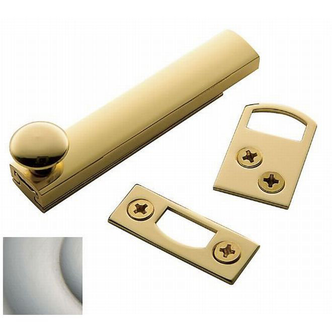 Surface Bolt, 3" H x 1" W x 0.625" D, Satin Nickel