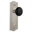 Meadows Plate with Black Porcelain Door Knob-620445556